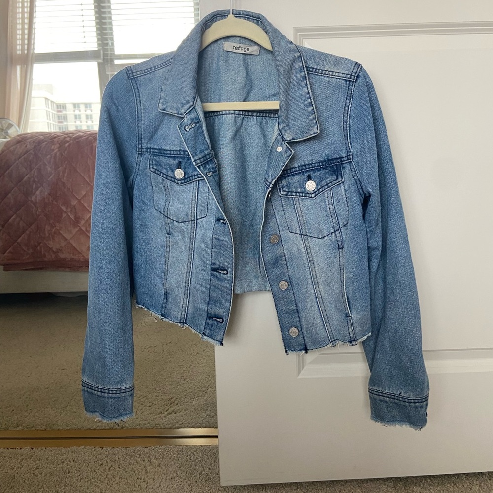 Vintage Charlotte Russe Cropped Jean Jacket